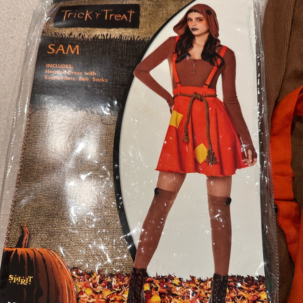 Spirit Sam Costume with Red and Brown Accents